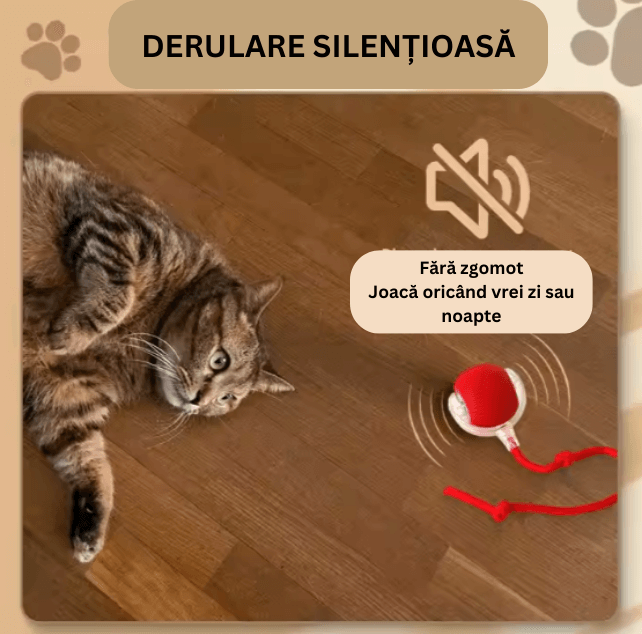 Minge Interactivă cu Șnur pentru Câini și Pisici