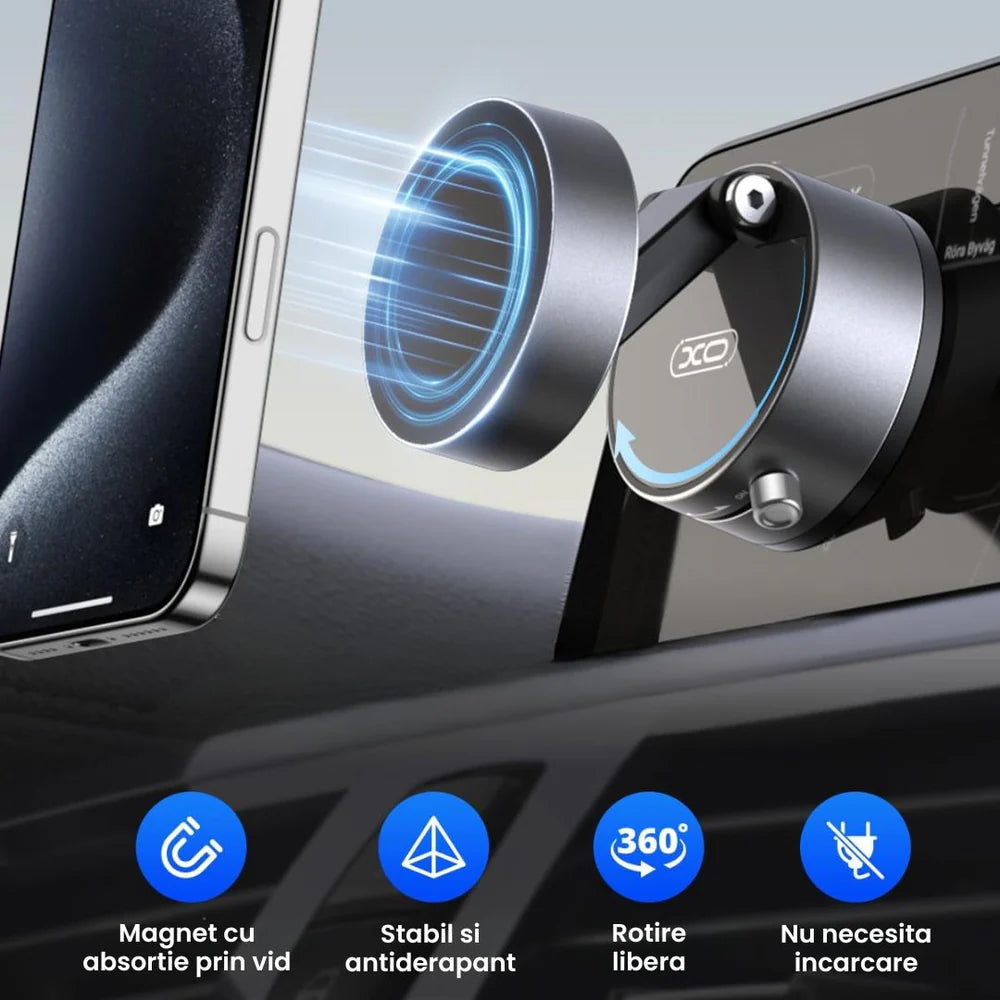 Suport de Telefon Magnetic cu Vidare
