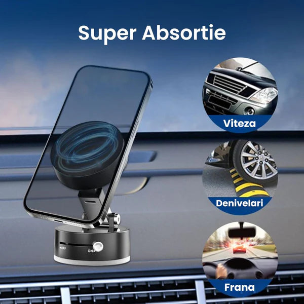 Suport de Telefon Magnetic cu Vidare
